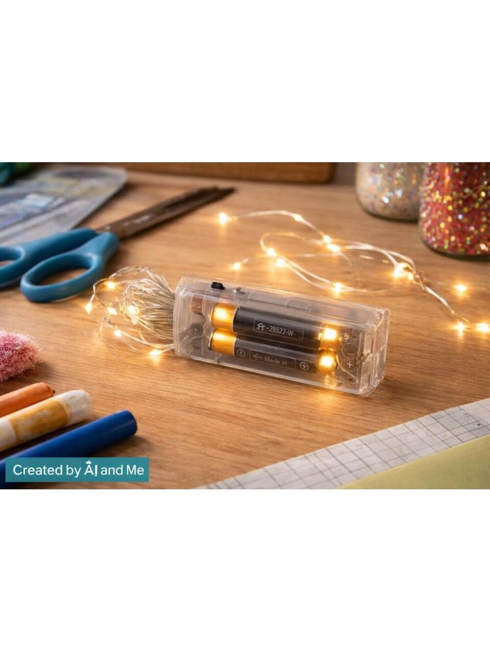Battery Pack for LED String Lights – Clear Case – BZ2522-W-6
